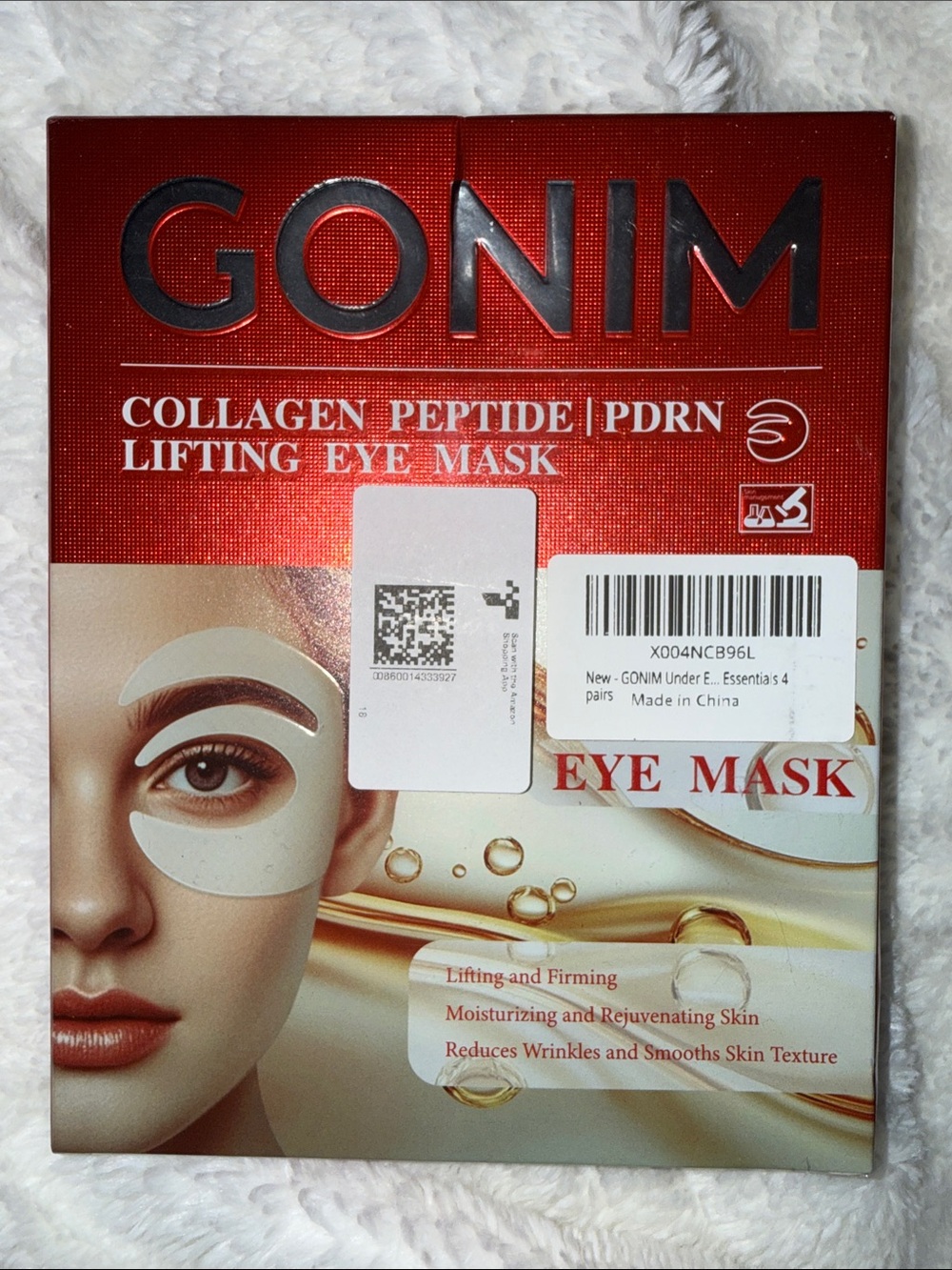 Collagen Peptide PDRN Lifting Eye Mask - Gold/Beige